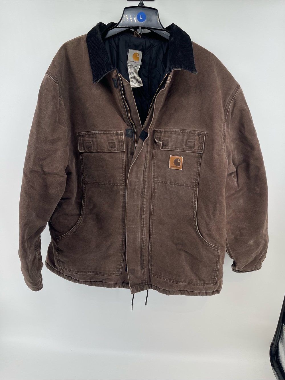 CARHARTT C26 VTG Y2K Men Duck Canvas Quilted Lined Barn Mechanic Jacket Coat 2XL